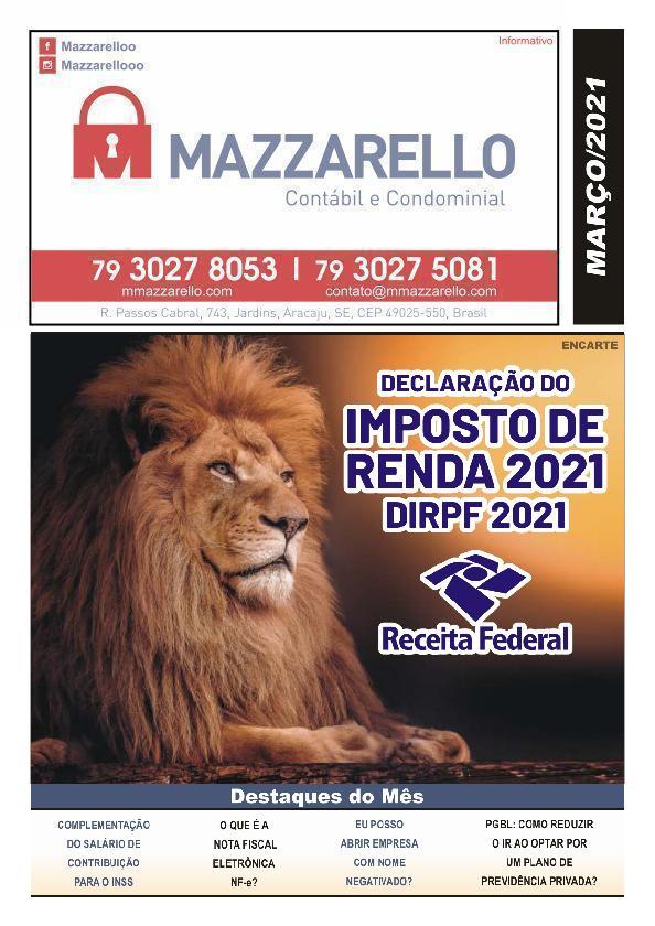 INFORMATIVO DE MARÇO 2021