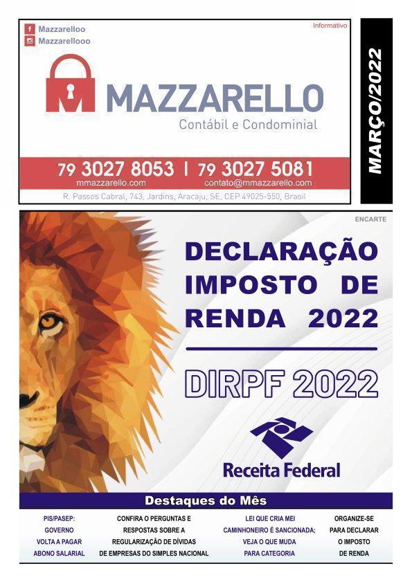 INFORMATIVO DE MARÇO 2022