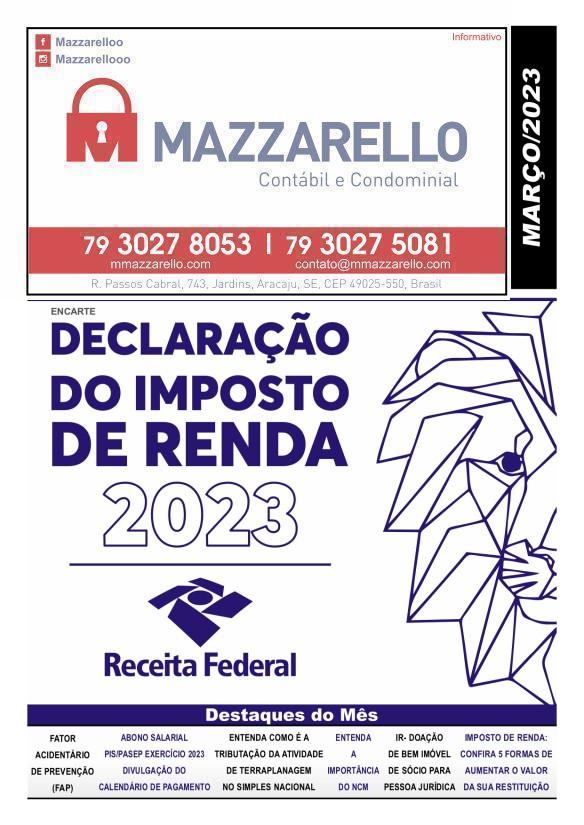 INFORMATIVO DE MARÇO 2023